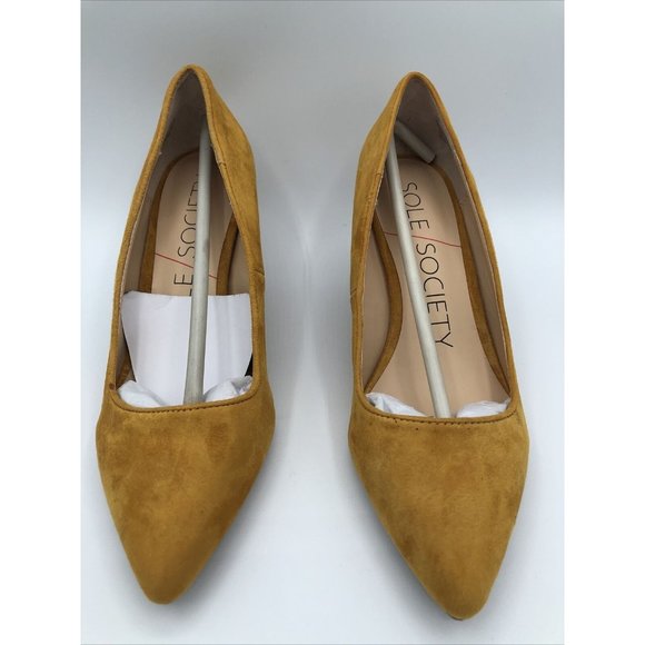 Sole Society Baked Yellow Wedge Heel Size 6M - Picture 3 of 12